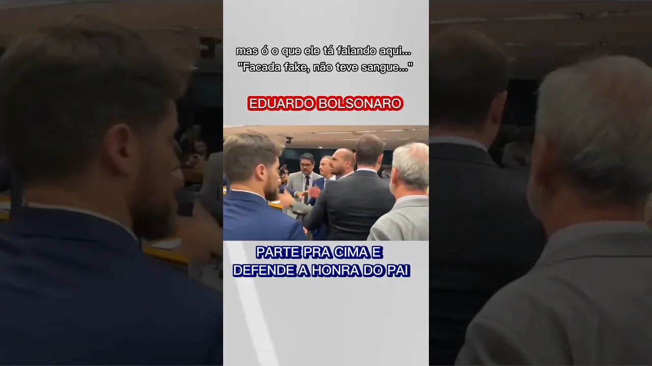 Dudu Bolsonaro parte pra cima de deputado que duvida da facada #shorts