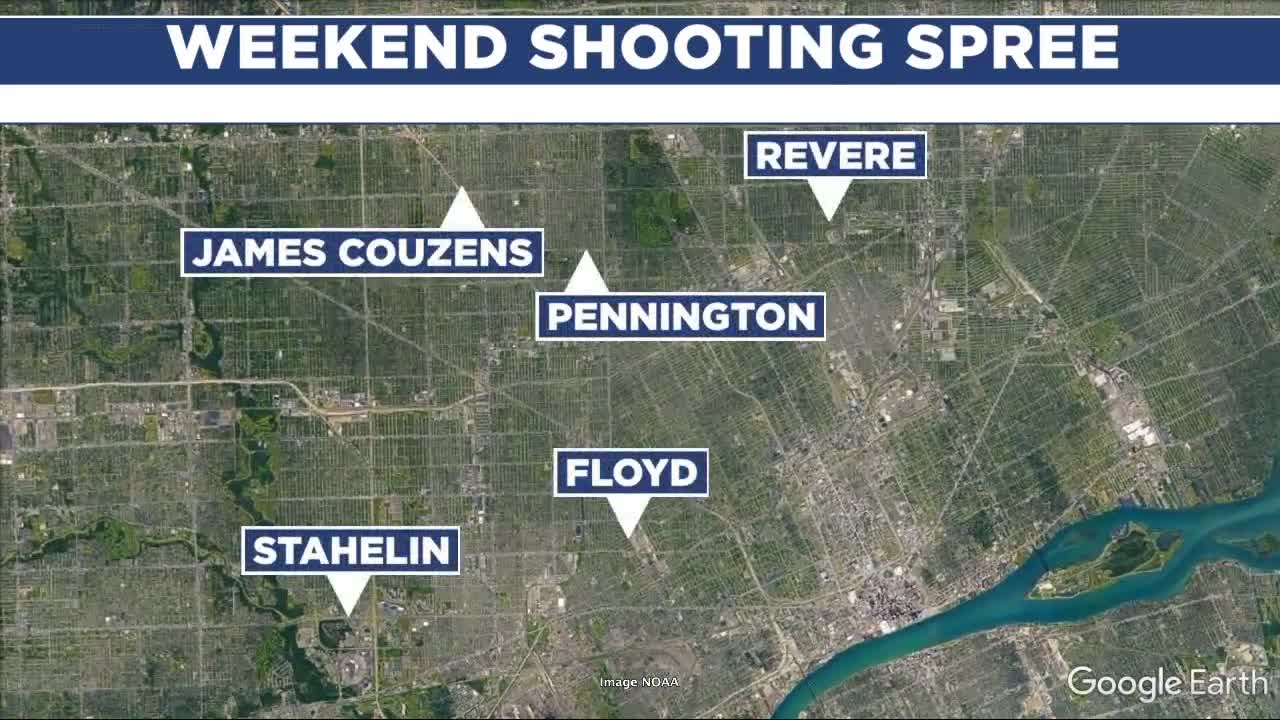 Violent weekend in Detroit with 13 shootings