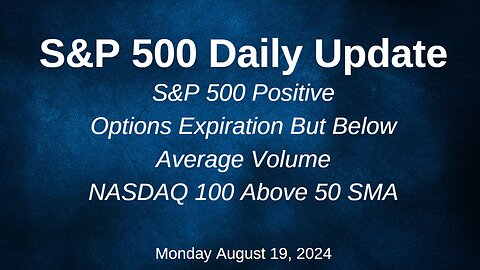 S&P 500 Daily Market Update for Monday August 19, 2024