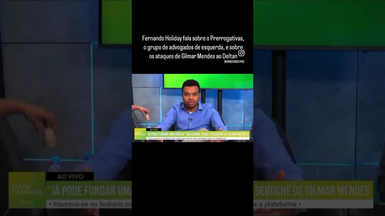 Fernando Holiday fala sobre o Prerrogativas, o grupo de advogados de esquerda