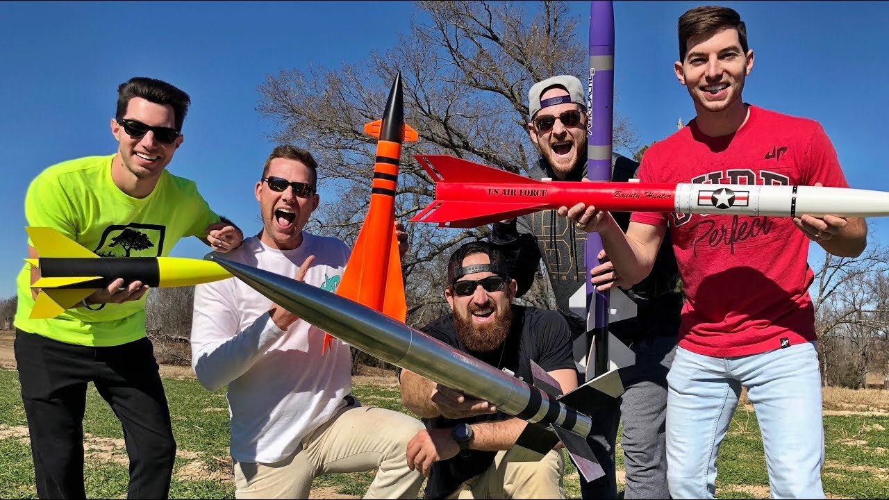 Model Rocket Battle - Dude Perfect