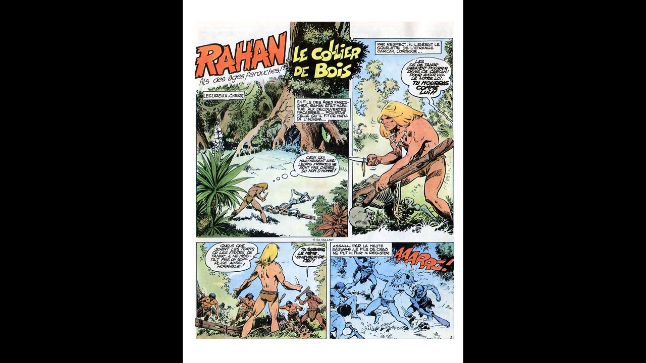 Rahan. Episode 115. By Roger Lecureux. The Necklace of Wood. A Puke (TM) Comic.