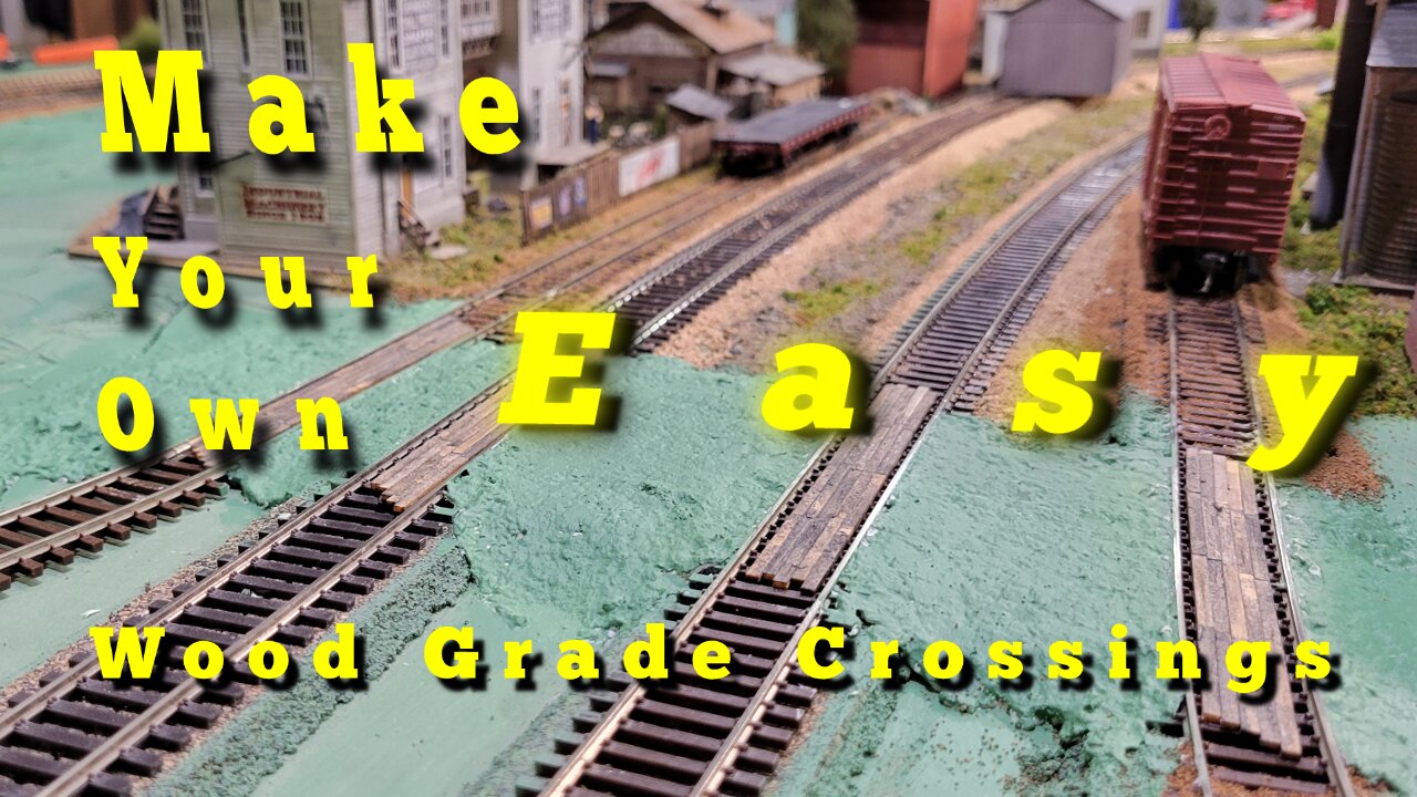 Easy Scratch Built Wooden Grade Crossing