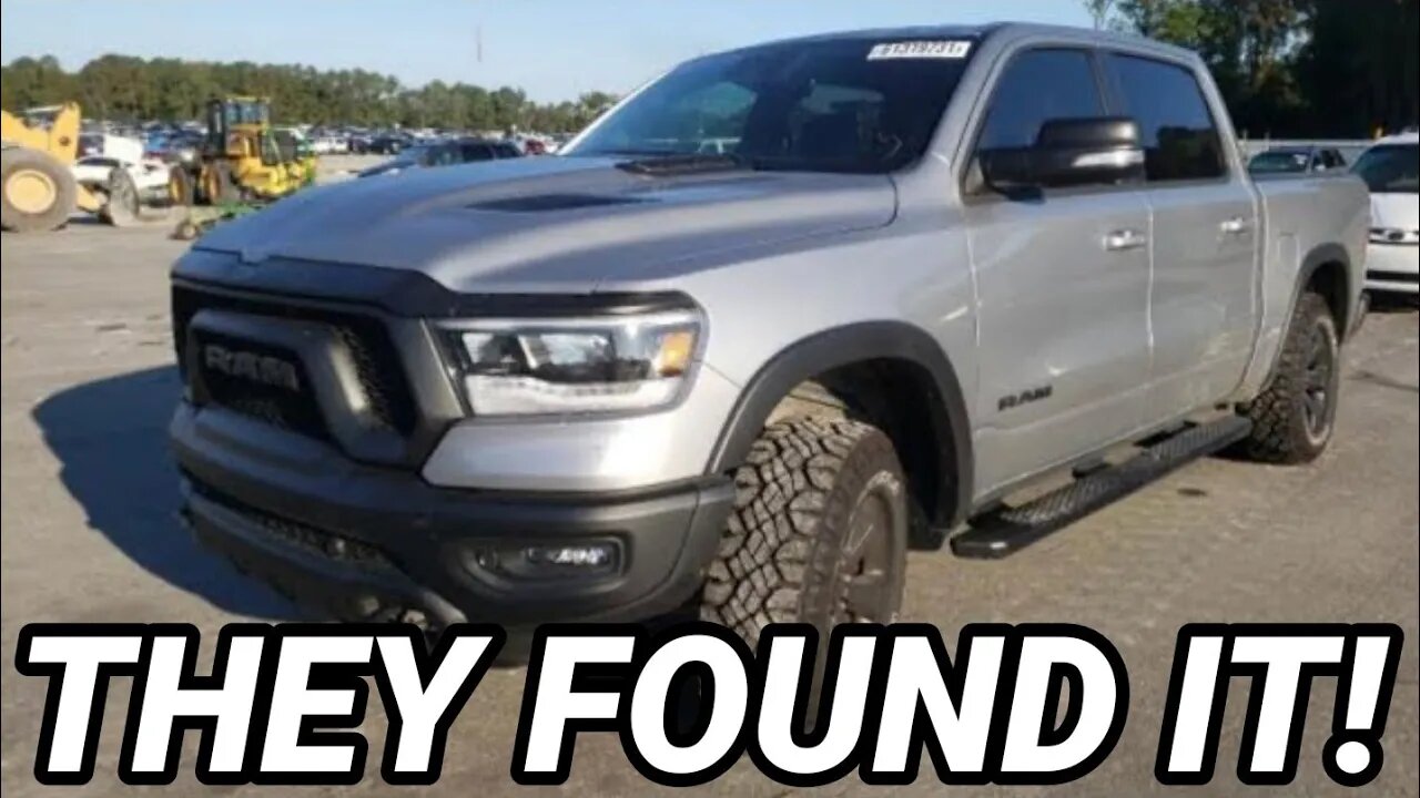 THEY FOUND IT MY 2021 RAM REBEL. (Update)