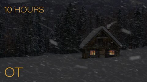 Blizzard at the Coziest Winter Cabin | Howling Wind & Blowing Snow Ambience | Relax | Study | Sleep