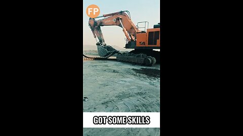 Excavator installs its own track