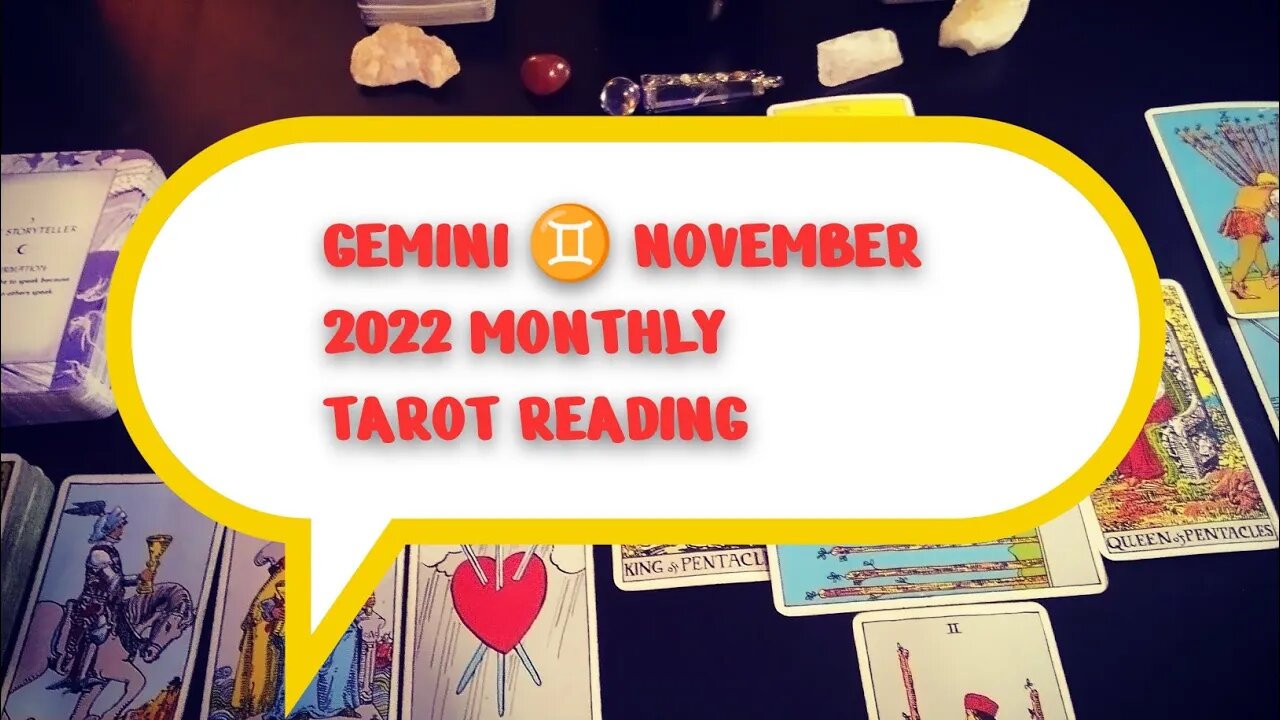 GEMINI ♊ HUGE CHANGE! NOVEMBER 2022 MONTHLY TAROT READING