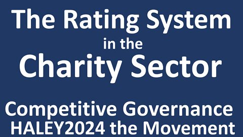 The Rating System in the Charity Sector
