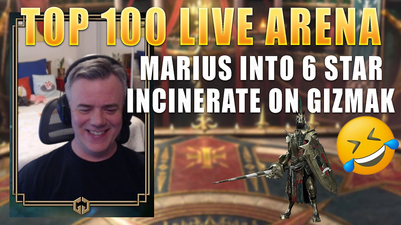 Top 100 Live Arena - Marius Into 6 Star Incinerate on Gizmak || Raid: Shadow Legends