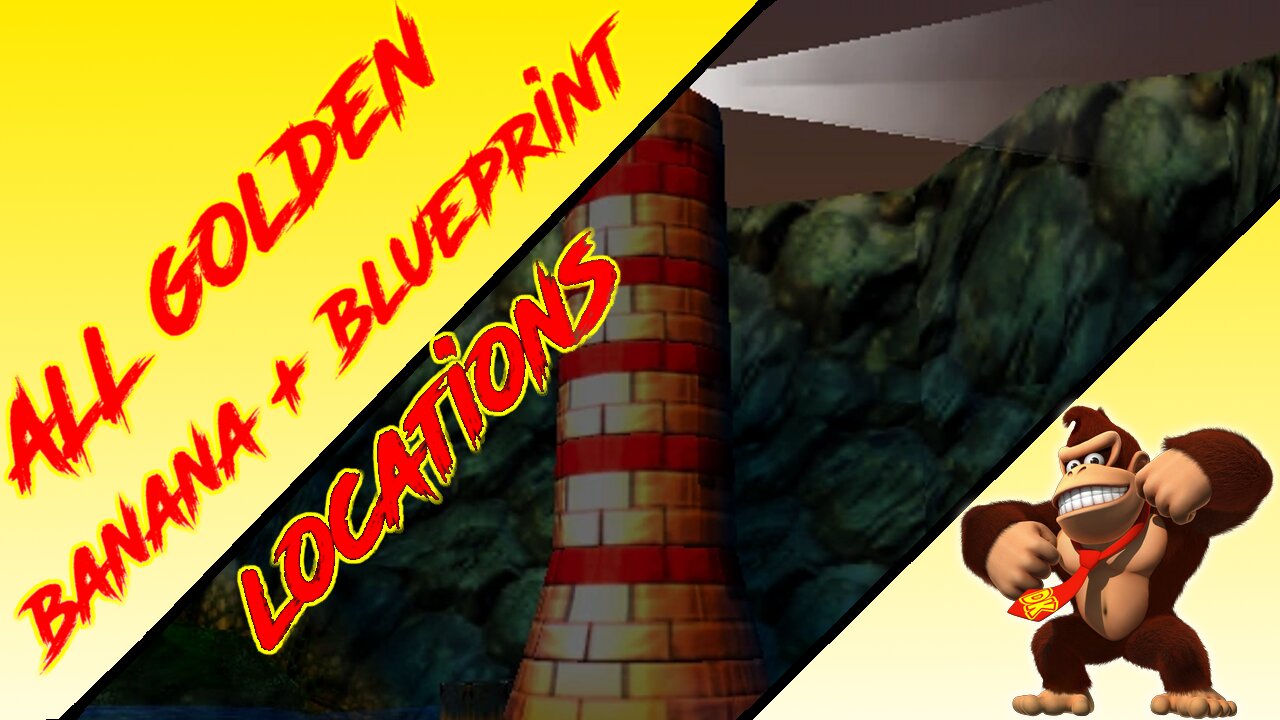 Donkey Kong 64 - Gloomy Galleon - Donkey Kong Golden Banana + Blueprint (Kasplat) Locations