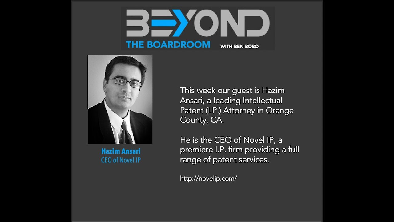 Beyond #5: Hazim Ansari - Advice on intellectual property