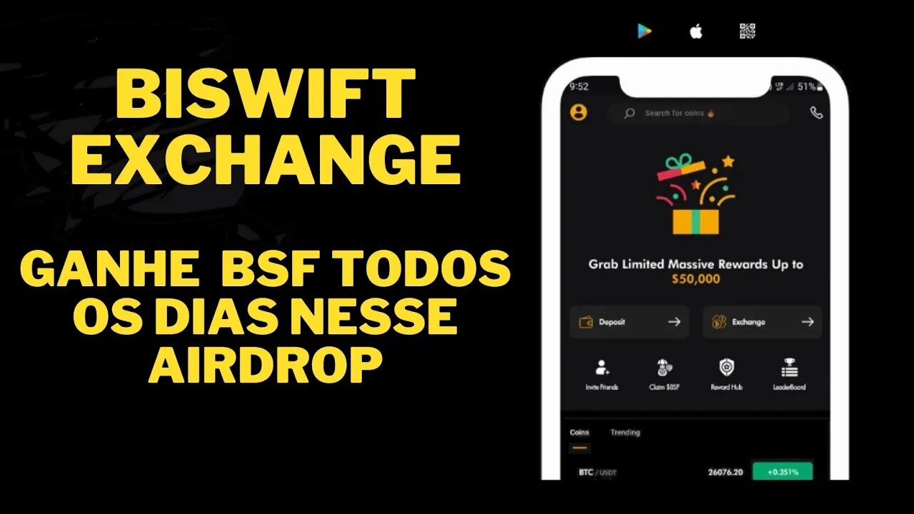 AIRDROP BISWIFT CRIE SUA CONTA E GANHE CRIPTO TODOS OS DIAS ENQUANTO DURAR O AIRDROP NÃO PERCA