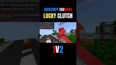 easy eggwars clutch 1v2 #eggwars #minecraft #clutch