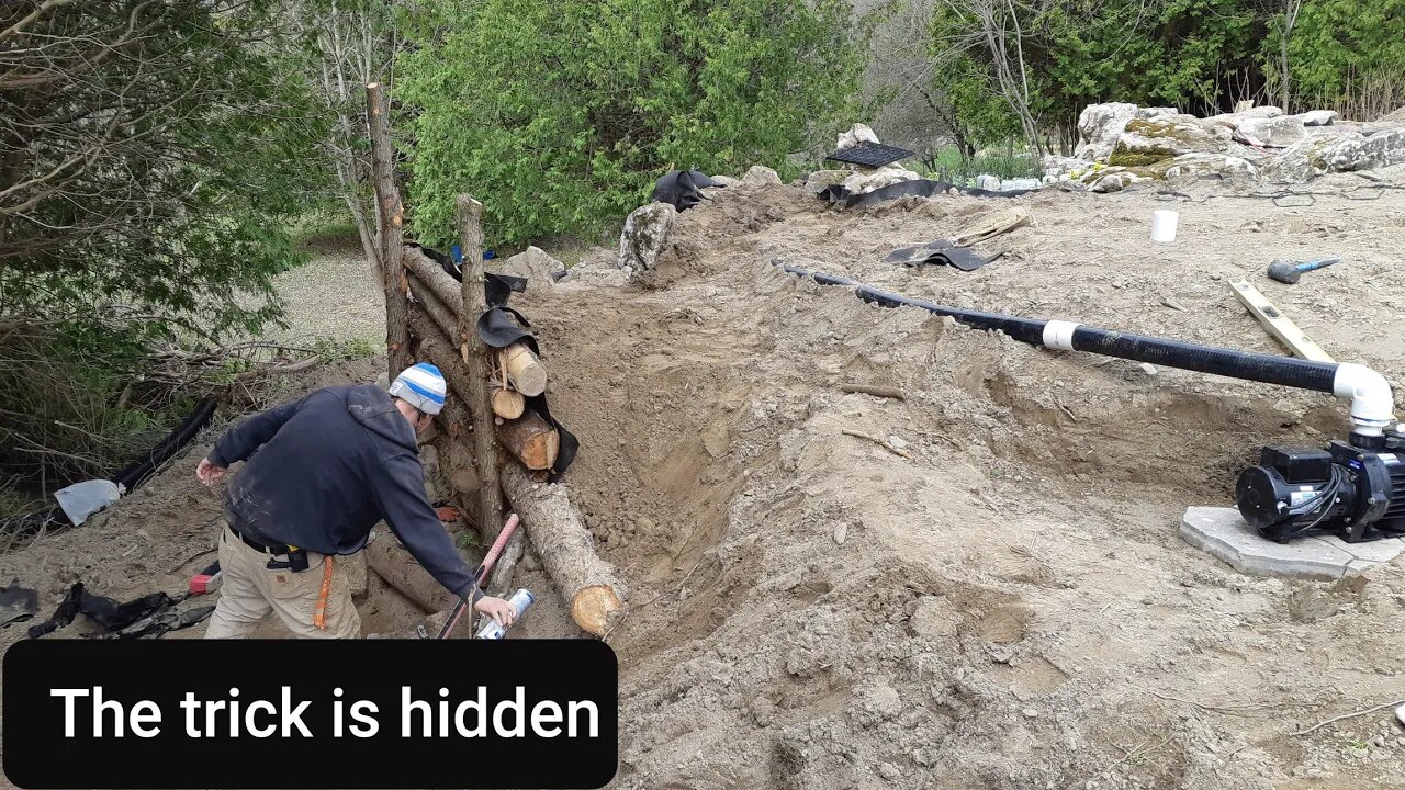 Engineering trick to strengthen retaining walls, and rock delievery