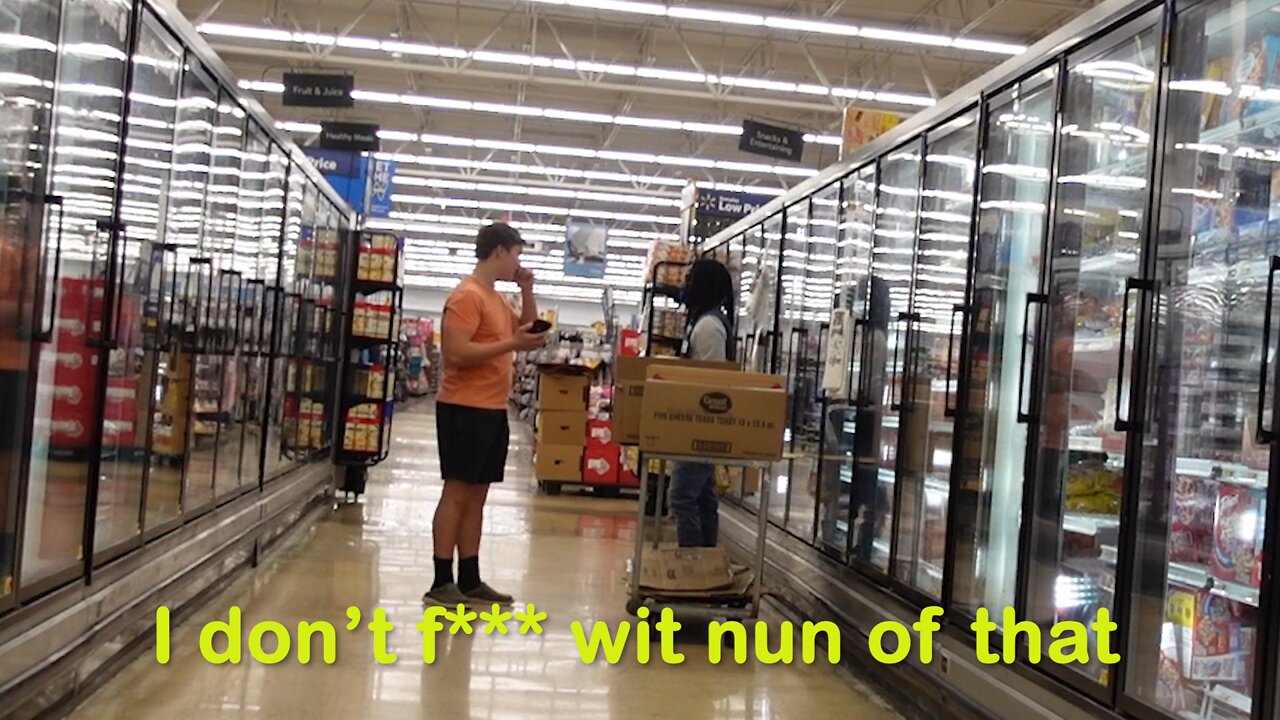 WEIRD Wallpaper PRANK In Walmart!