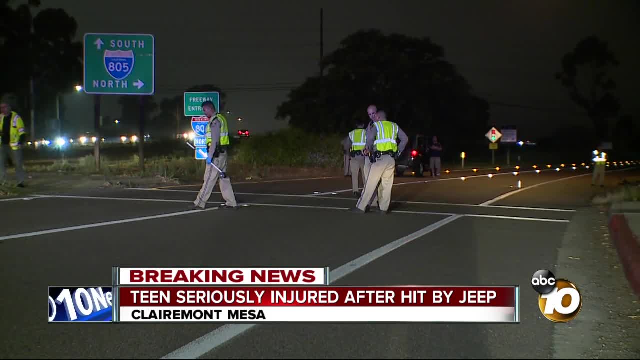 Teen bicyclist hit by car in Clairemont