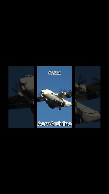 Colossal Ukrainian Turboprop #Antonov #AN22 Landing #Aviation #Fly #AeroArduino