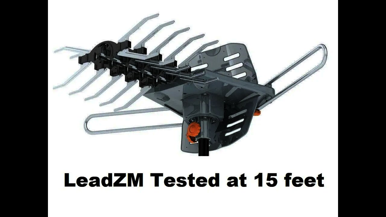 200 mile leadzm TA-102Y outdoor antenna review tested at 15 feet