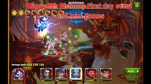 Hero Wars : Happy 7th Birthday First day event and mini games