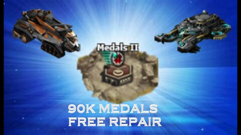 War Commander - Medals II base - 90K Free Repair (Farm them)