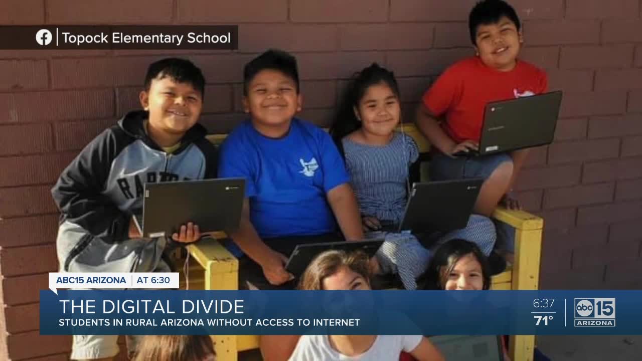 The digital divide for students in rural Arizona