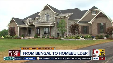 Former Bengal trades helmet for hardhat, trying to build a solid foundation as a homebuilder