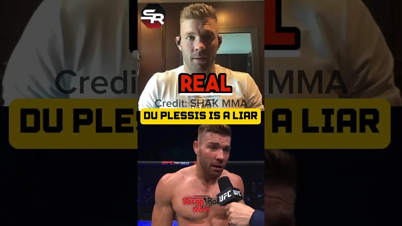 PROOF Dricus Du Plessis is a LIAR| #mma #ufc #shorts