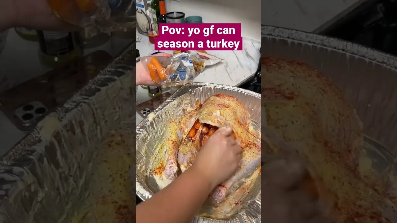 POV: gf can season a turkey #shorts