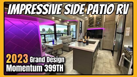 2023 Grand Design Momentum 399TH R | Side Patio Toy Hauler is VERY Impressive!