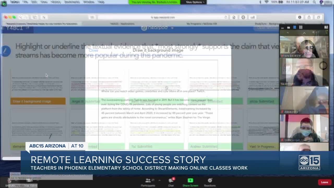 Remote learning success story