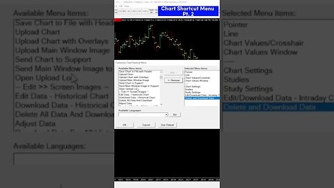 Sierra Chart's Chart Shortcut Menu Customization #shorts