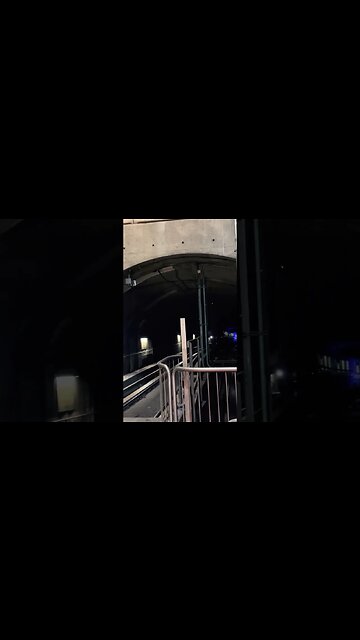 Upcoming metro from dark tunnel #montreal #viralvideo #train #travel