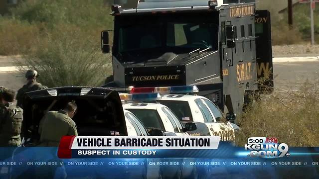 Suspect in custody following barricade situation