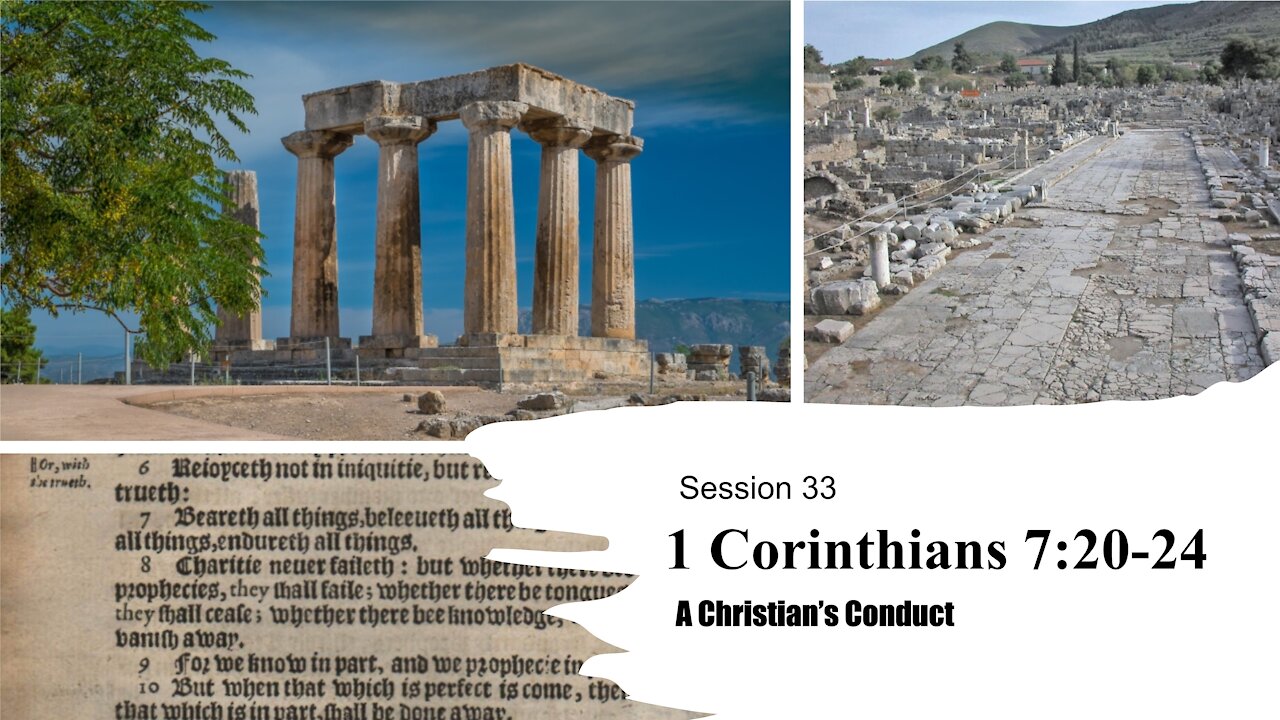 Session 33 | 1 Corinthians 7:20-24
