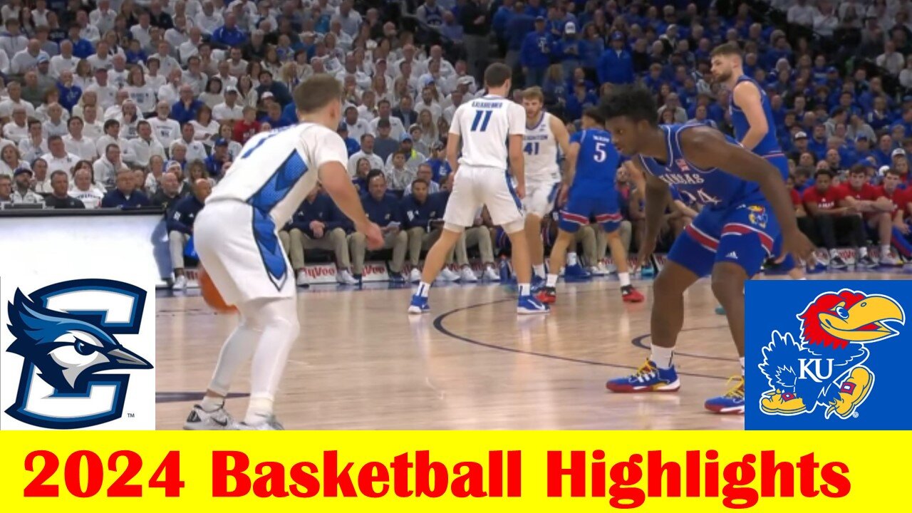 #1 Kansas vs Creighton Basketball Game Highlights 12 4 2024