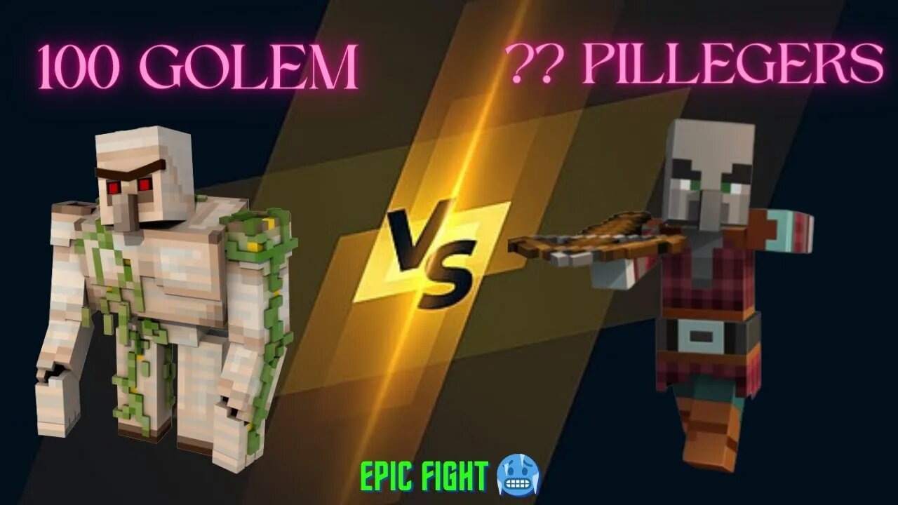 100 golem vs ?? pillegers comedy fight 🥶😂 | skylordxbuild |