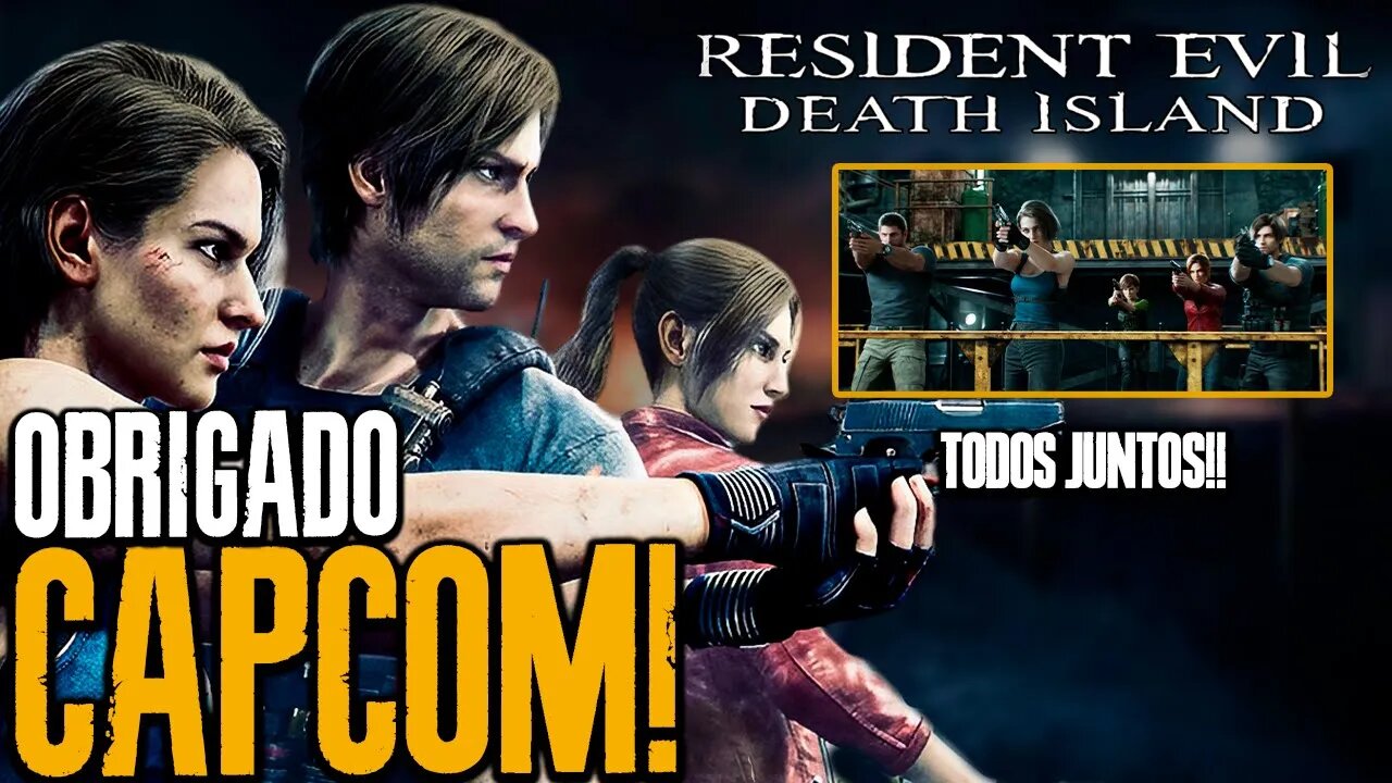 FINALMENTE!!! TODOS OS PROTAGONISTA JUNTOS, RESIDENT EVIL DEATH ISLAND