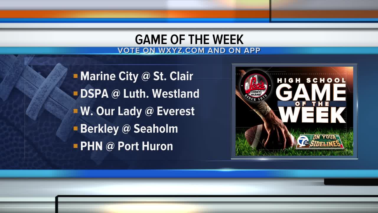 Leo's Coney Island Game of the Week nominees week 7