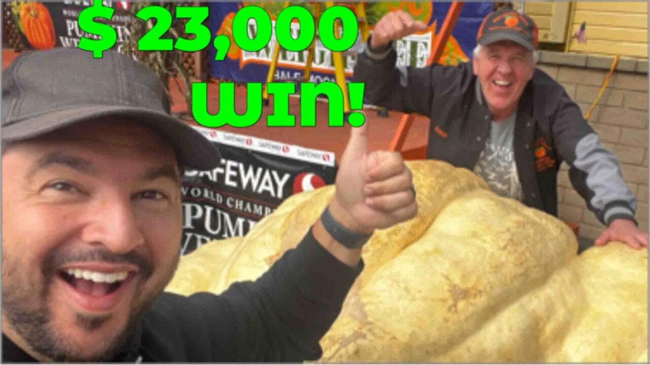 Giant Pumpkin wins $23,000 Record Breaker!