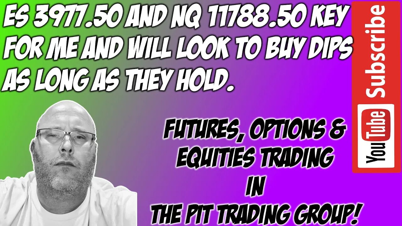ES & NQ RTH Futures Live Stream - The Pit Futures Trading
