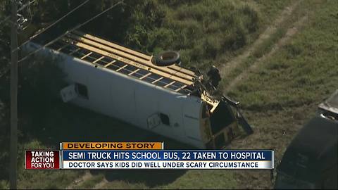 Doctor says seat belts would have prevented some injuries in school bus crash