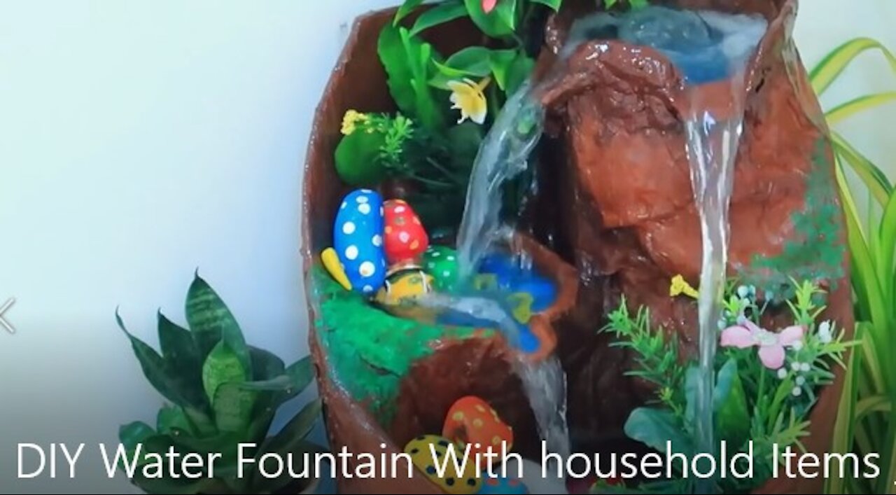 DIY Water Fountain with Household Items