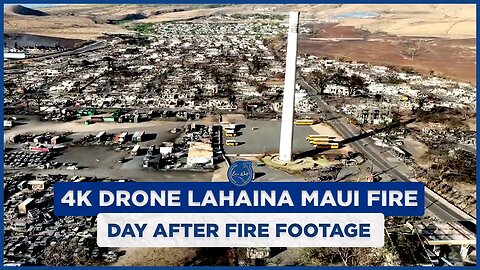 Drone Lahaina Maui Fire - DAY AFTER FIRE FOOTAGE - Longest & Most Detailed Aerial View 🏝️🔥🚁