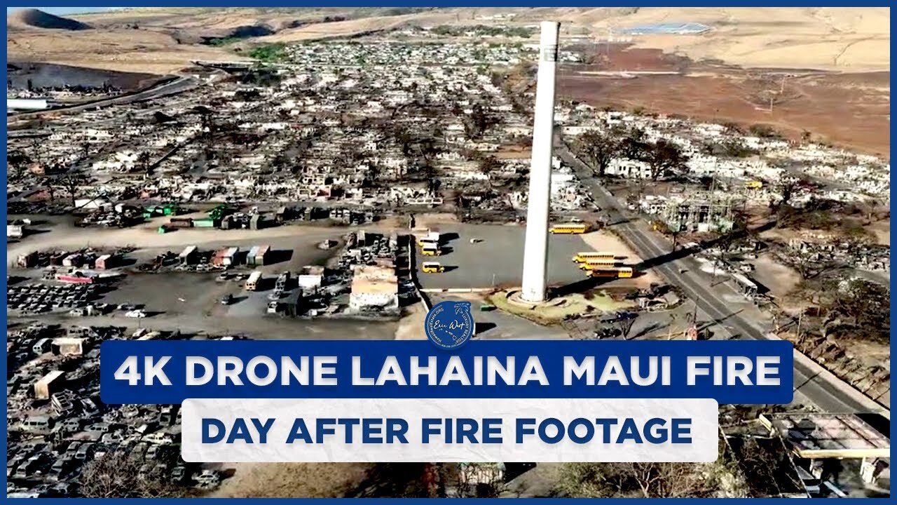 Drone Lahaina Maui Fire - DAY AFTER FIRE FOOTAGE - Longest & Most Detailed Aerial View 🏝️🔥🚁