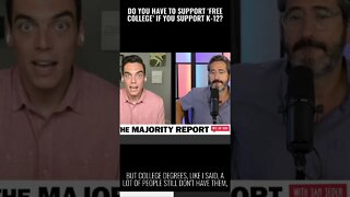 Sam Seder DEBATES libertarian on 'free' college | #shorts