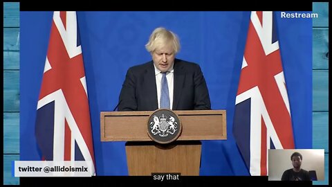 UK PM JOHNSON TO ANNOUNCE NEW LOCKDOWNS, VAXX PASSPORTS LIVE