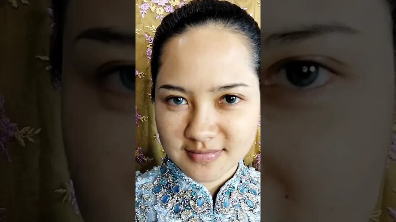 Sebelum dan Sesudah di Makeup Pengantin Adat Palembang #shorts #short #shortvideo