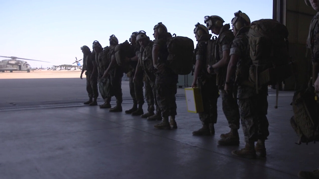 2nd MAW Marines participate in operational logistics exercise