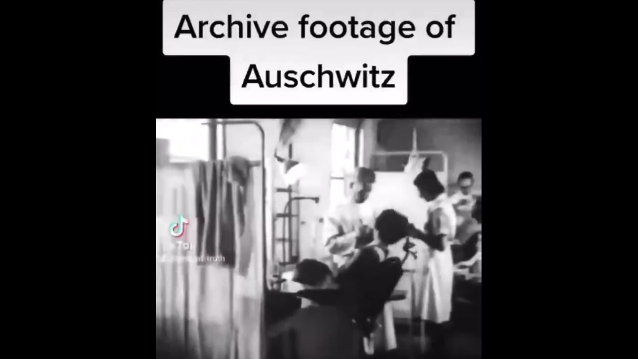 Rare archival footage of the horrific conditions in Auschwitz.