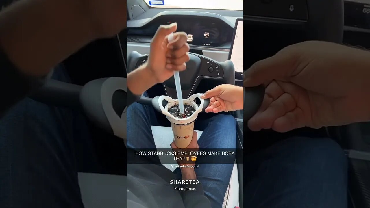 HOW TO OPEN TESLA BOBA 🧋 😎#shorts